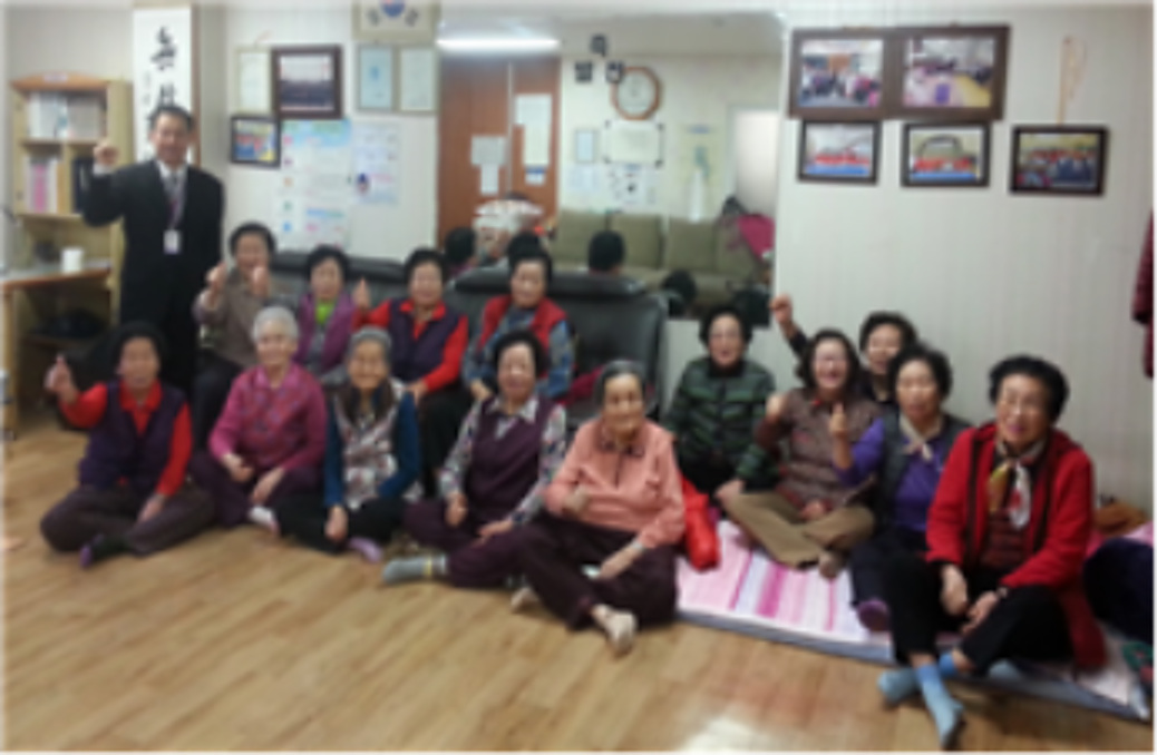 두정3차 한성필하우스아파트 경로당 생명존중교육 현장 1