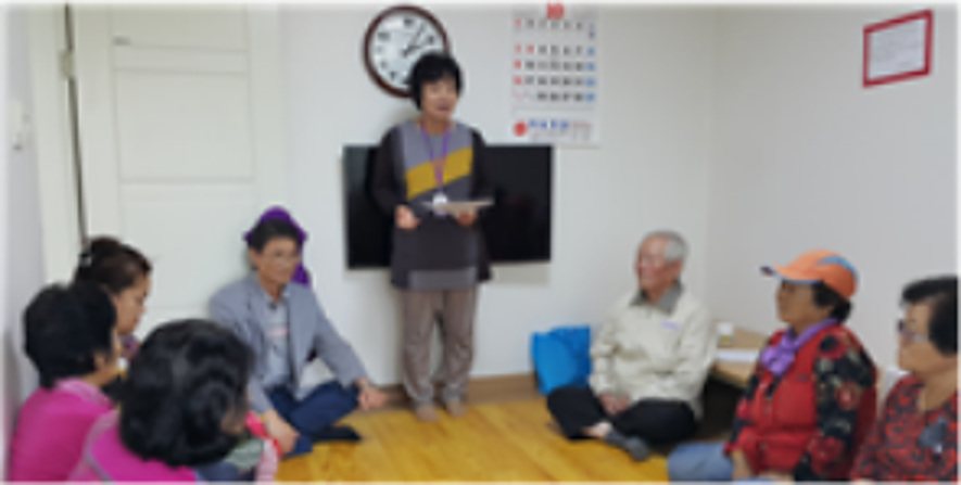 쌍용1동 시영1차아파트 경로당 생명존중교육 현장 2