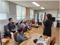 쌍용동 월봉청솔2차아파트 경로당 생명존중교육 현장 3