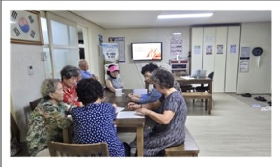 불당1동 대원칸타빌아파트 경로당 생명존중교육 현장 1