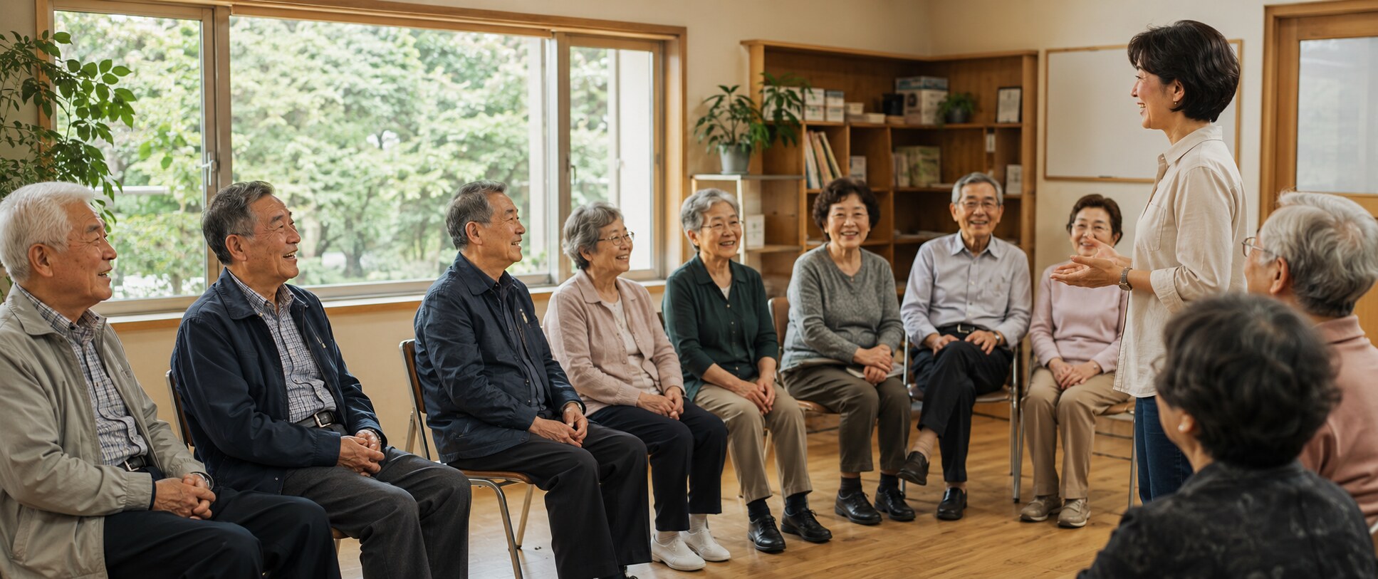 경로당에서 강사와 어르신들이 함께하는 생명존중 인식교육